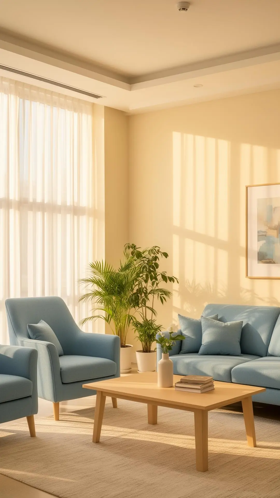 Sunlit living room